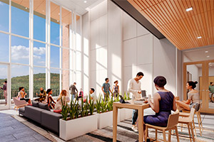 Student Health building rendering